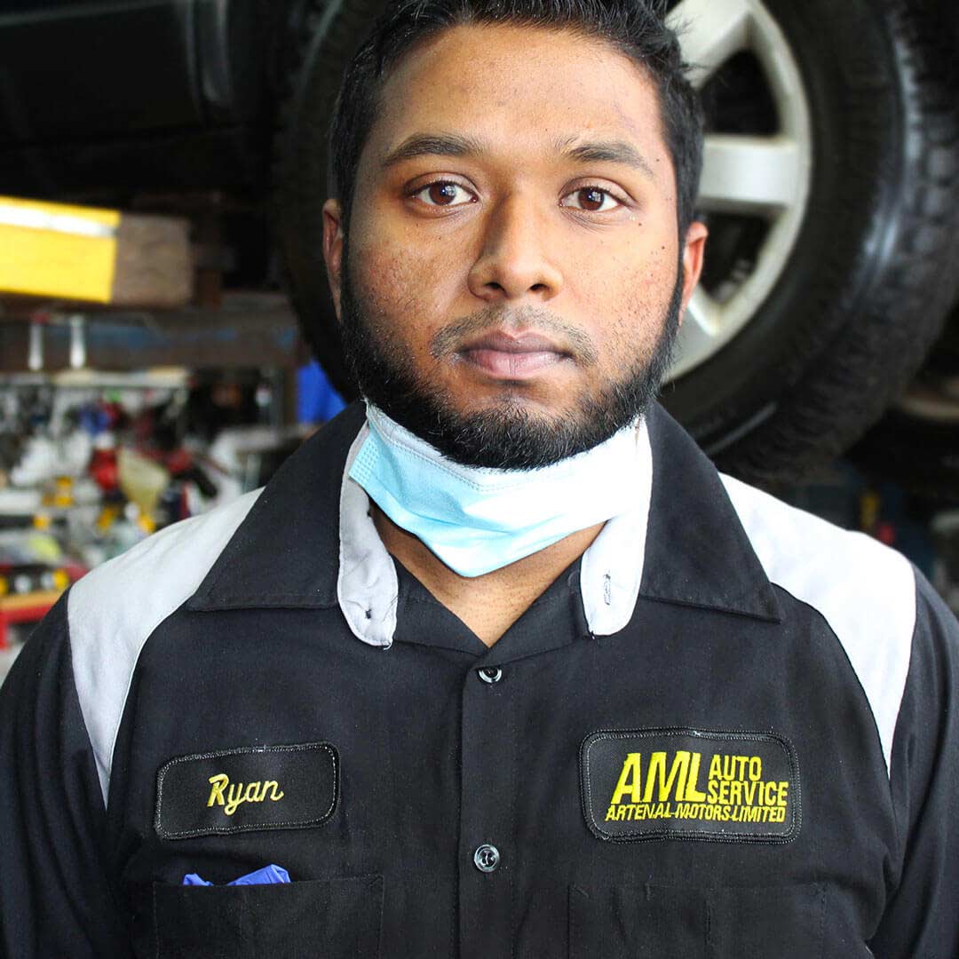 Ryan Bhopaul, Apprentice Technician at AML Auto